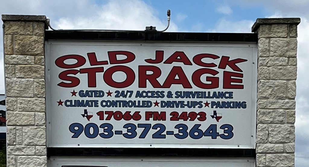 Old Jack Storage Sign